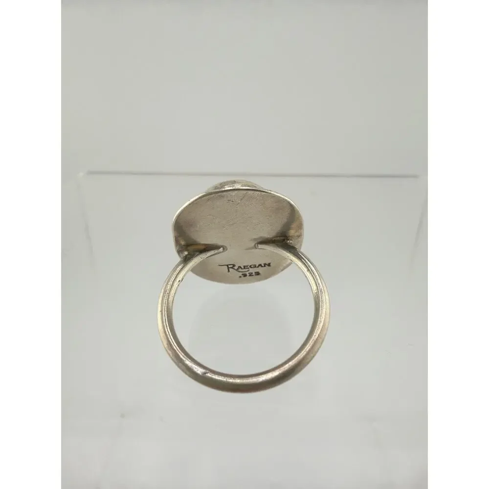 Raegan Hough Handmade Sterling Silver Statement Ring Size 8